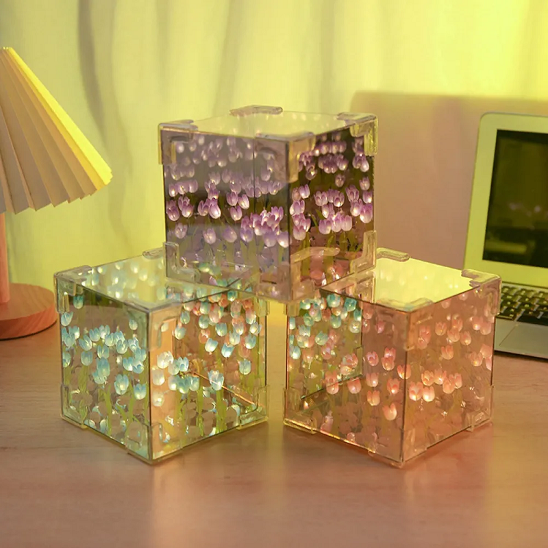 Miniatura 3 de lampara luz led cubo infinito